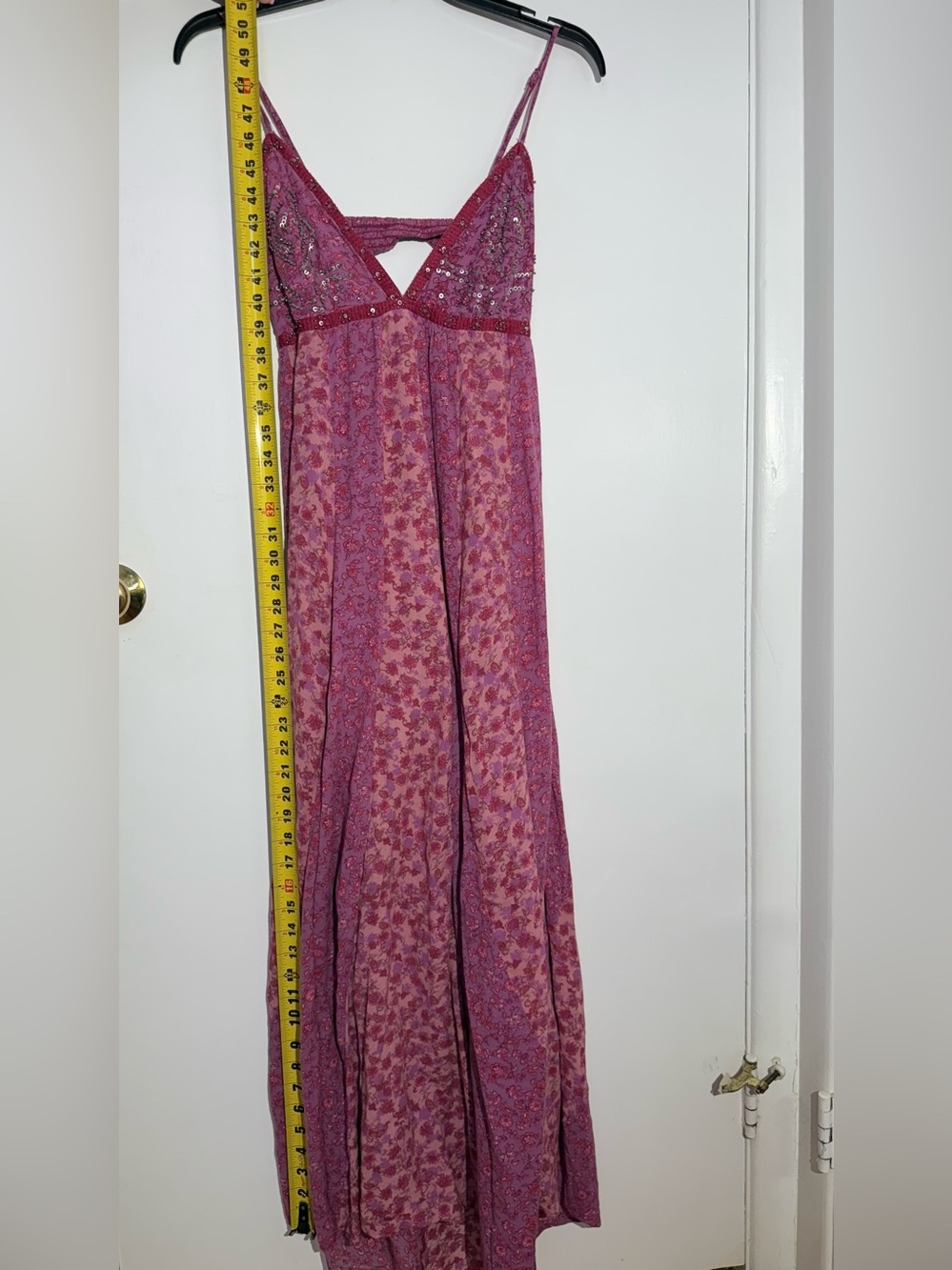 Free People Forever Time Dress Magenta Floral Slip Dress - Picture 7 of 12